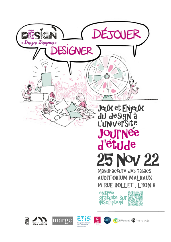 Journée d'étude | Designs-Designer-Déjouer : jeux et enjeux du design à l’université