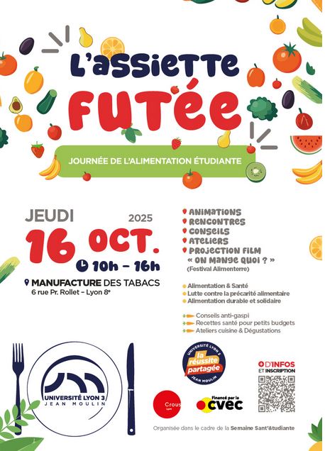 assiette futee