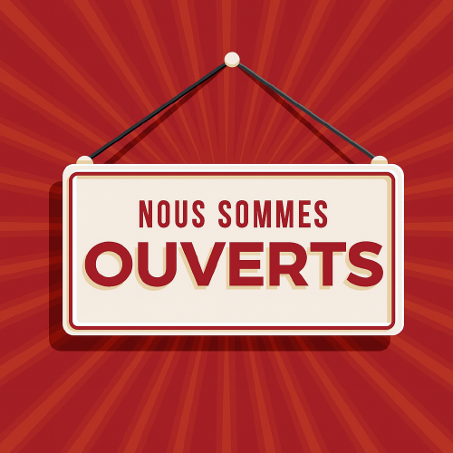 nous sommes ouverts