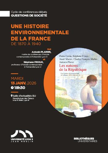 Conférence-débat "Question de société" | Une histoire environnementale de la France