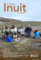 couverture revue etudes inuit