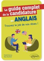 couv livre guide complet de la candidature en anglais