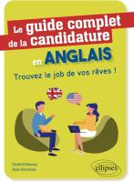 couv livre guide complet de la candidature en anglais