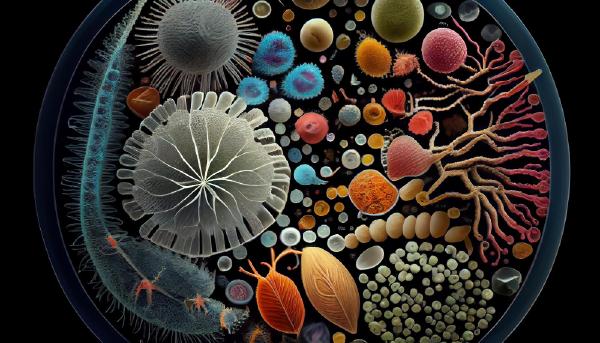  Illustration De La Nature Sous-marine Des Poissons Colorés Nagent