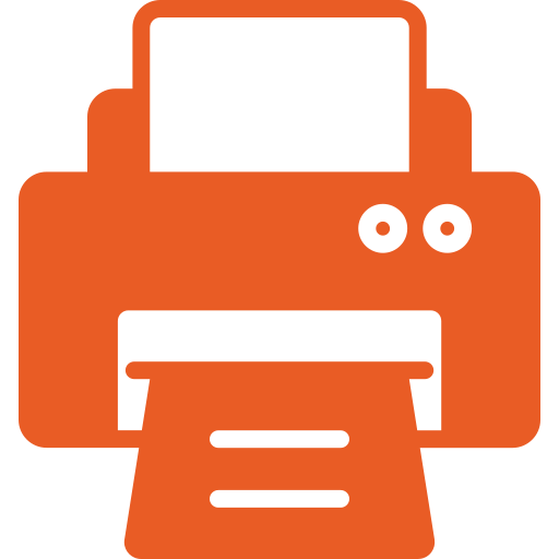 Imprimante couleur orange