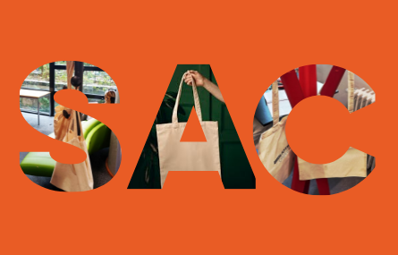 sac et photos remplissant les lettres avec arbre a sac et totebag